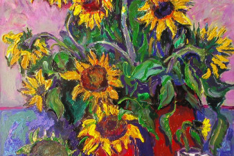 Подсолнухи. 2013. Холст, масло. 110х90